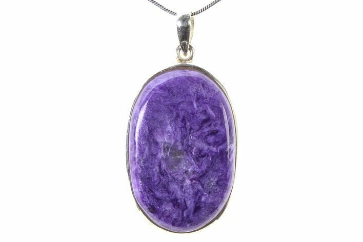 Siberian Charoite Pendant (Necklace) - Sterling Silver #321465